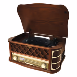 Sencor STT 016, Marrone, 33,45,78 Giri/min, AM, FM, 6 W, MP3, WMA, 19 W