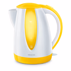 Sencor SWK 1816YL, 1,8 L, 2000 W, Bianco, Giallo, Plastica, Indicatore del livello dell'acqua, Arresto di sicurezza contro il ...