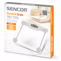 Sencor SBS 113SL bilance pesapersone Rettangolo Trasparente Bilancia pesapersone elettronica - Vista aggiuntiva 8