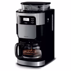 Sencor SCE 7000BK, Macchina da caffè con filtro, 1,5 L, Chicchi di caffè, Caffè macinato, Macinatore integrato, 900 W, Nero