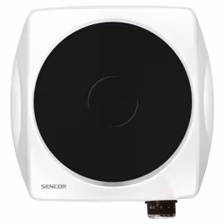 Sencor SCP 1503WH piano cottura Bianco Superficie piana 24 cm Piastra sigillata 1 Fornello(i)