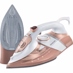 Sencor SSI 8300RS, Ferro a vapore, Piastra in Ceramica, 1,9 m, 195 g/min, Marrone, Bianco, 45 g/min
