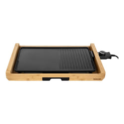 Sencor SBG 206BK griglia di cottura elettrica 1800 W Bamboo, Nero