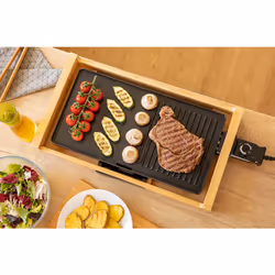 Sencor SBG 206BK griglia di cottura elettrica 1800 W Bamboo, Nero - Vista aggiuntiva 8