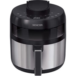 Sencor - Friggitrice ad Aria Air Fryer, Capacità di 5L, 1500W, Sistema di Friggere senza Olio, Tecnologia di Circolazione d'Aria Veloce, Display a