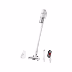 L'aspirateur balai sans fil 2-en-1 SVC 7522WH avec unité manuelle détachable est équipé d'un moteur numérique longue durée de ...