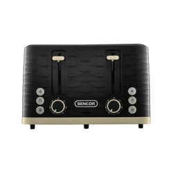 Sencor - Grille-pain sts 7551BK - 1600 w - 4 fentes - Noir / or