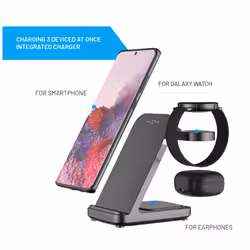 FIXED FIXPOS-SA-BK Caricabatterie per dispositivi mobili Orologio intelligente, Smartphone, Cuffie Nero USB Carica wireless Ricarica rapida Interno - Vista aggiuntiva 6