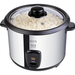 ECG RZ 19 cuoci riso 1,8 L 700 W Nero, Acciaio inox