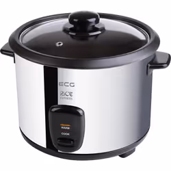 ECG RZ 19 cuoci riso 1,8 L 700 W Nero, Acciaio inox