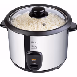ECG RZ 19 cuoci riso 1,8 L 700 W Nero, Acciaio inox