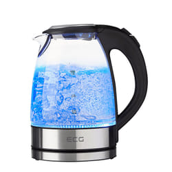ECG RK 1776 bollitore elettrico 1,7 L 2200 W Nero, Argento, Trasparente