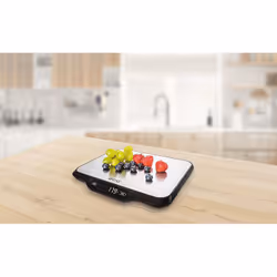 ECG KV 215 S bilancia da cucina Nero, Acciaio inox Superficie piana Rettangolo Bilancia da cucina elettronica