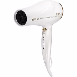 ECG VV 2200 asciuga capelli 2200 W Oro, Bianco