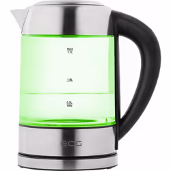 ECG RK 1777 bollitore elettrico 1,7 L 2200 W Nero, Acciaio inox