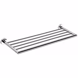 Mensola porta asciugamani finitura cromata materiale ottone dimensioni 655 × 55 × 215 mm installazione mediante perforazione ...