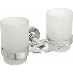 Bemeta - Sapho X-Round - Bicchieri con doppio supporto, vetro/cromo XR900
