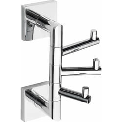 Sapho X-SQUARE - Gancio a 3 girevole, cromo XQ204