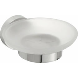 Bemeta - Sapho X-Round - Portasaponetta con attacco, vetro/cromo XR803