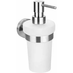 Sapho X-STEEL - Dispenser di sapone liquido, vetro/acciaio inox spazzolato XS101