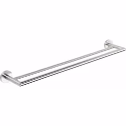 Porta asciugamani doppio finitura: acciaio inox spazzolato materiale acciaio inox dimensioni 655 × 125 mm installazione media ...