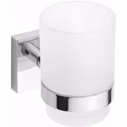 Bicchiere con supporto finitura cromata materiale del supporto: ottone cromato bicchiere in vetro opalino dimensioni 70 × 95  ...
