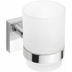 Bemeta - Sapho x-square - Bicchiere con supporto, vetro/cromo XQ903