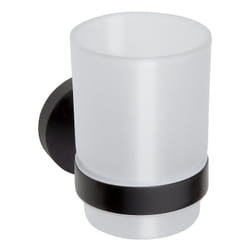Bemeta - Portabicchieri dark in ottone e vetro nero 7x9,5x10,5 cm (104110010)
