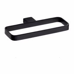 Dettaglio del portasciugamani Bemeta Nero: Colore: Nero Materiale: Ottone Dimensioni: 22*2*11 A forma di anello per un design ...