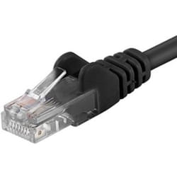 PremiumCord Patch cable UTP RJ45-RJ45 level 5e 5m bl cavo di rete Nero Cat5e U/UTP (UTP)