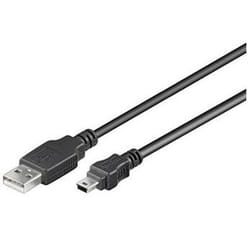 PremiumCord 1m USB2.0 - miniUSB M/M cavo USB USB A Mini-USB B Nero