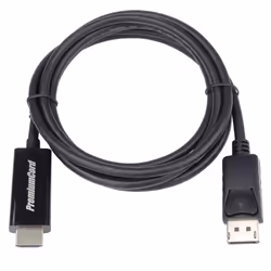 PremiumCord kportadk01-03, 3 m, DisplayPort, HDMI, Maschio, Maschio, Dritto