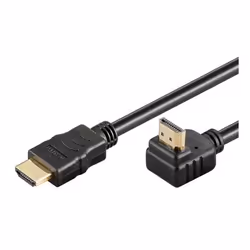 PremiumCord HDMI+Ethernet, M/M 90, 1m, 1 m, HDMI tipo A (Standard), HDMI tipo A (Standard), 4096 x 2160 Pixel, Compatibilità ...
