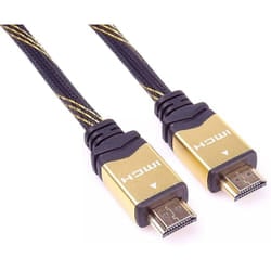 PremiumCord KPHDMET3 cavo HDMI 3 m HDMI tipo A (Standard) Nero, Oro