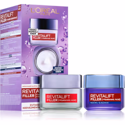 Tutto per una pelle dall’aspetto meraviglioso in un’unica confezione. Il set di cosmetici L’Oréal Paris Revitalift Filler con ...