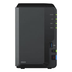 Synology DiskStation DS223 NAS Mini Tower Realtek RTD1619B 2 GB DDR4 8 TB HDD DiskStation Manager Nero
