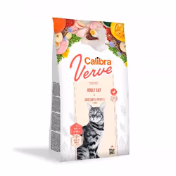 Calibra Cat Superpremium Verve Adult, Adulto, Pollo, Tacchino, 3,5 kg, Senza cereali, Senza glutine