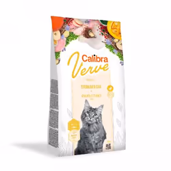 Calibra Cat Superpremium Verve Sterilised, Adulto, Pollo, Tacchino, 3,5 kg, Senza glutine
