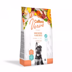 Calibra Dog Verve GF Junior M&L, Cucciolo, Pollo, Anatra, 2 kg