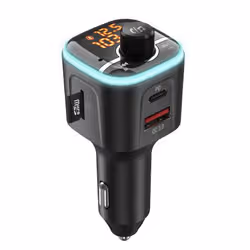 Navitel BHF04 MAX trasmettitore FM 87,5 - 108 MHz Bluetooth/USB Nero - Vista aggiuntiva 4