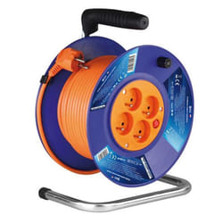 Emos 1908045001 unità di distribuzione dell'energia (PDU) 4 presa(e) AC Blu, Arancione