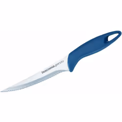 Coltello per la carne con manico ergonomico in plastica blu resistente. Perfetto per tagliare ogni tipo di carne.
