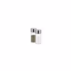 Acciaio inox – Contenitore vetro Superfici metalliche finitura lucida Per uso domestico e professionale Sale – Pepe Lavabile  ...