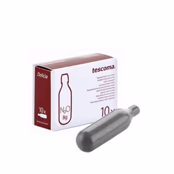 Tescoma 630548, Acciaio, Argento, Ossido di azoto (N2O), 10 pz, Scatola