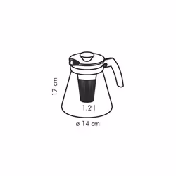 Tescoma Teo Teiera singola 1250 ml Nero, Trasparente - Vista aggiuntiva 5
