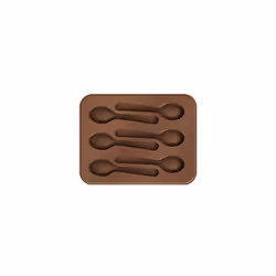 Tescoma Stampo Per Cioccolatini Cucchiaini DELÍCIA CHOCO, Silicone, Marrone, 15 cm, 18 cm, 1 pz