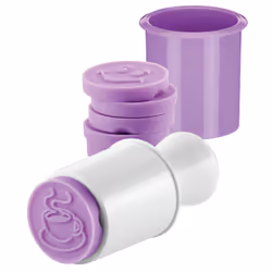 Tescoma Timbro per biscotti, 6 decori party DELÍCIA, Viola, Bianco, Plastica, Silicone, 125 mm, 5,5 cm