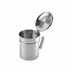 Conserva Olio GrandChef in acciaio inox 0,5L Descrizione: Ideale per filtrare e conservare l'olio da cucina usato; Provvisto ...
