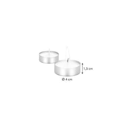Tescoma 906860 candela di cera Rotondo Bianco 10 pz