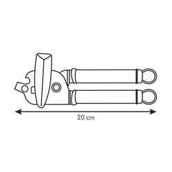 Tescoma 638646 apriscatole Apriscatole meccanico Nero, Acciaio inox